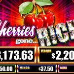 Cherries Gone Rich Jackpot Listings screen