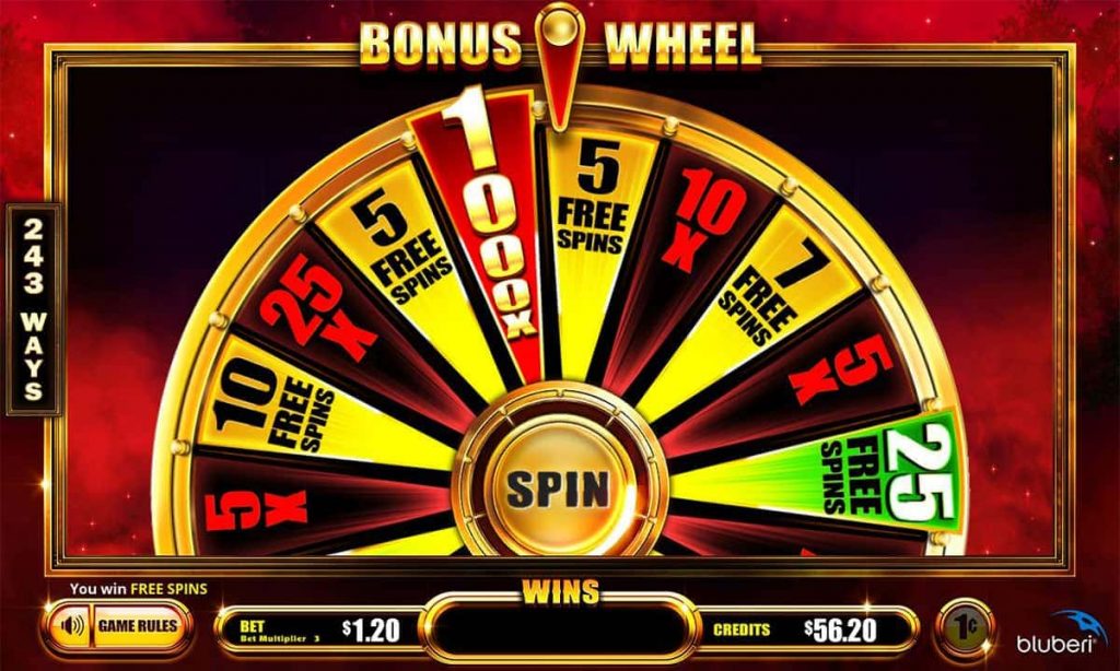 Deng Long Bonus Wheel screen