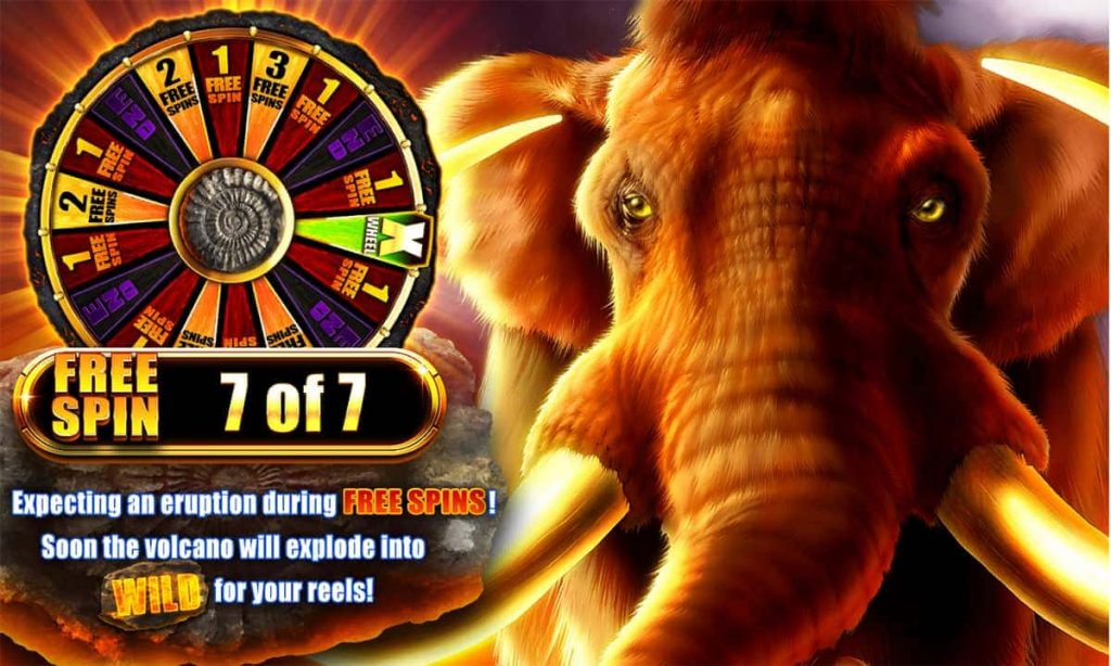 Mammoth Kingdom free spin screen