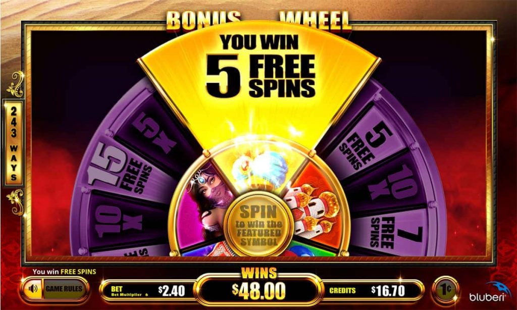Wishes And Destinies Five Free Spins screen