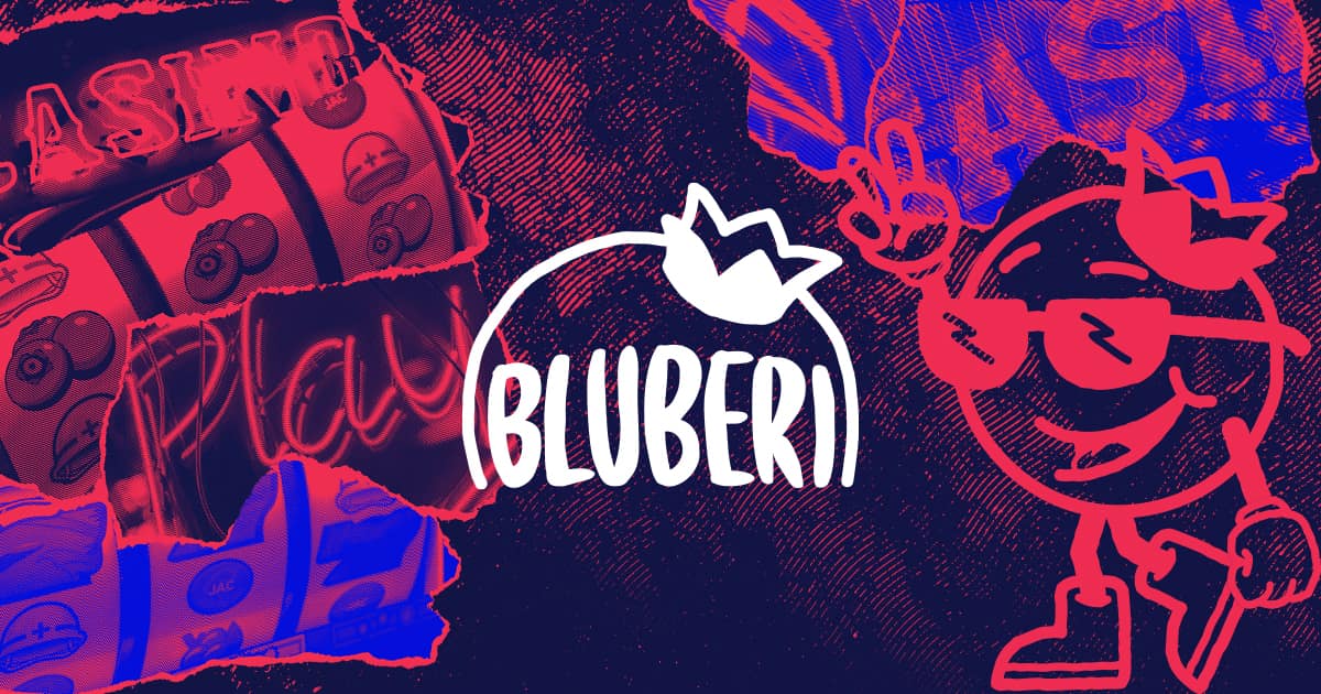 Bluberi logo on background