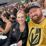 Andrew and his wife at Vegas Knights game