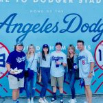 Casey and his family at a Dodger's game